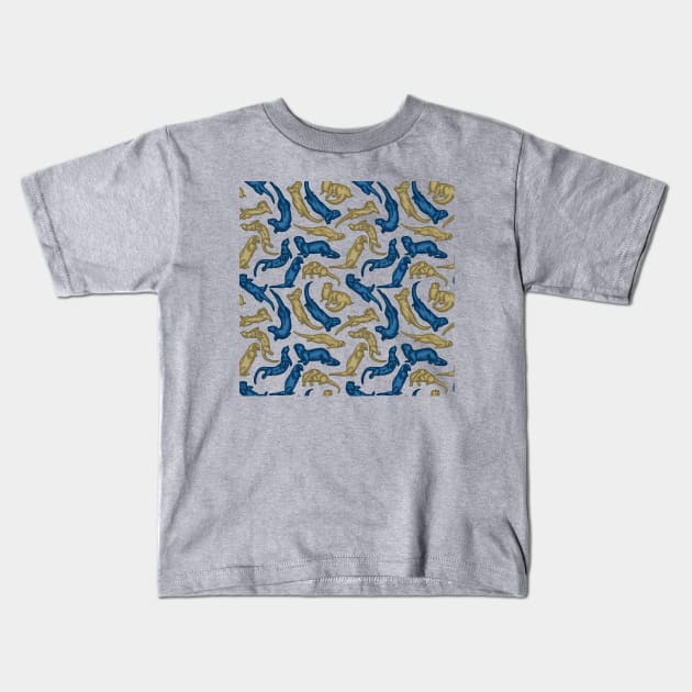 CSUMB Otters All Over Print Kids T-Shirt by Slightly Unhinged